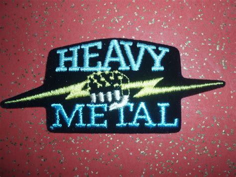 patches that say heavy metal